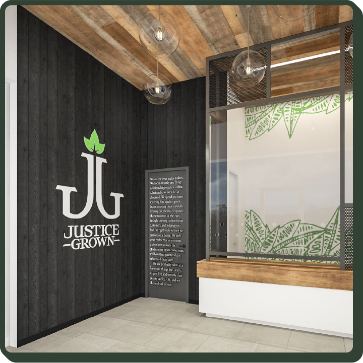 Inside of a Justice Grown dispensary